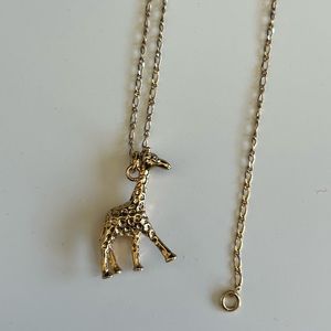 J Crew Gold Giraffe Necklace